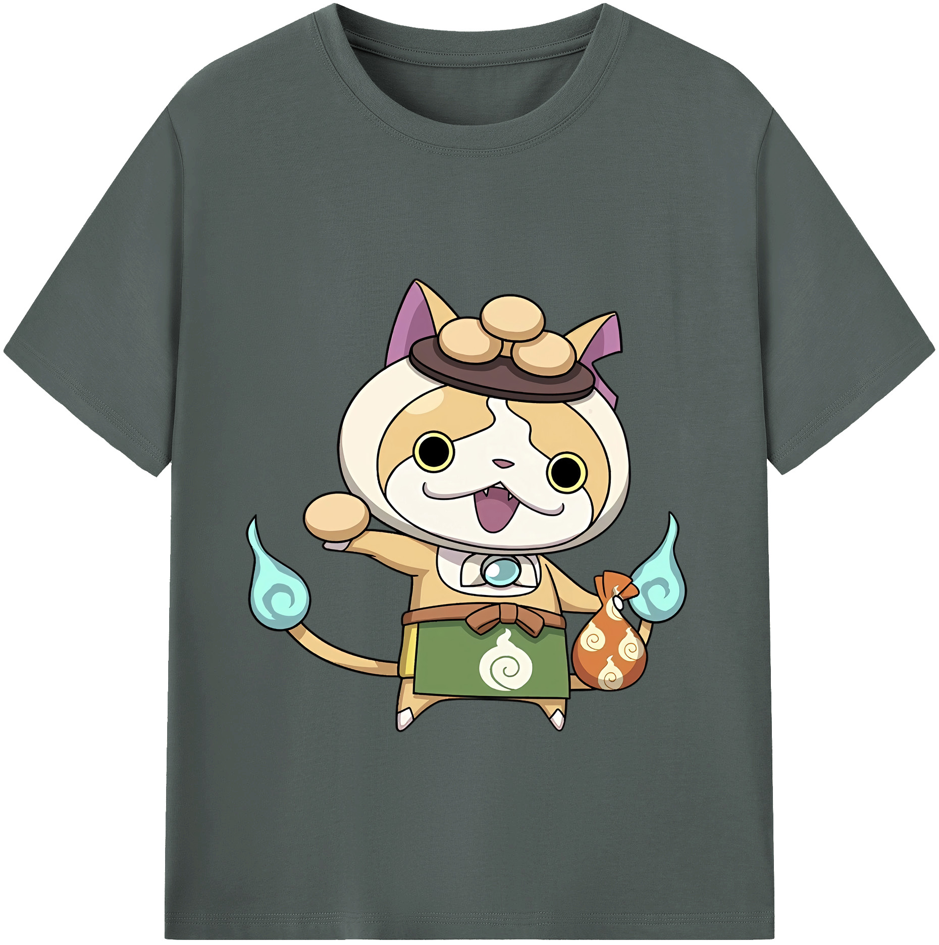 （画像用） 妖怪ウォッチ Yo-kai Watch 綿100％ メンズ半袖Tシャツ｜肌触りやわらか＆通気性